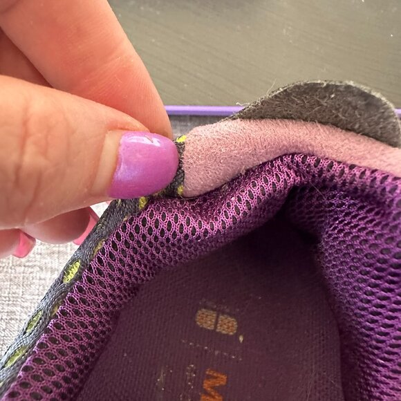 Merrell Mix Master Move Glide Trail Running Shoes Womens SZ 7 Granite Purple - Picture 9 of 9